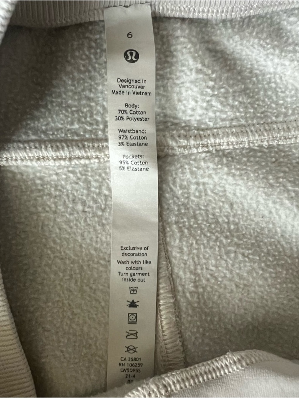 lululemon athletica Off-White Cozy Joggers - Picture 4 of 6